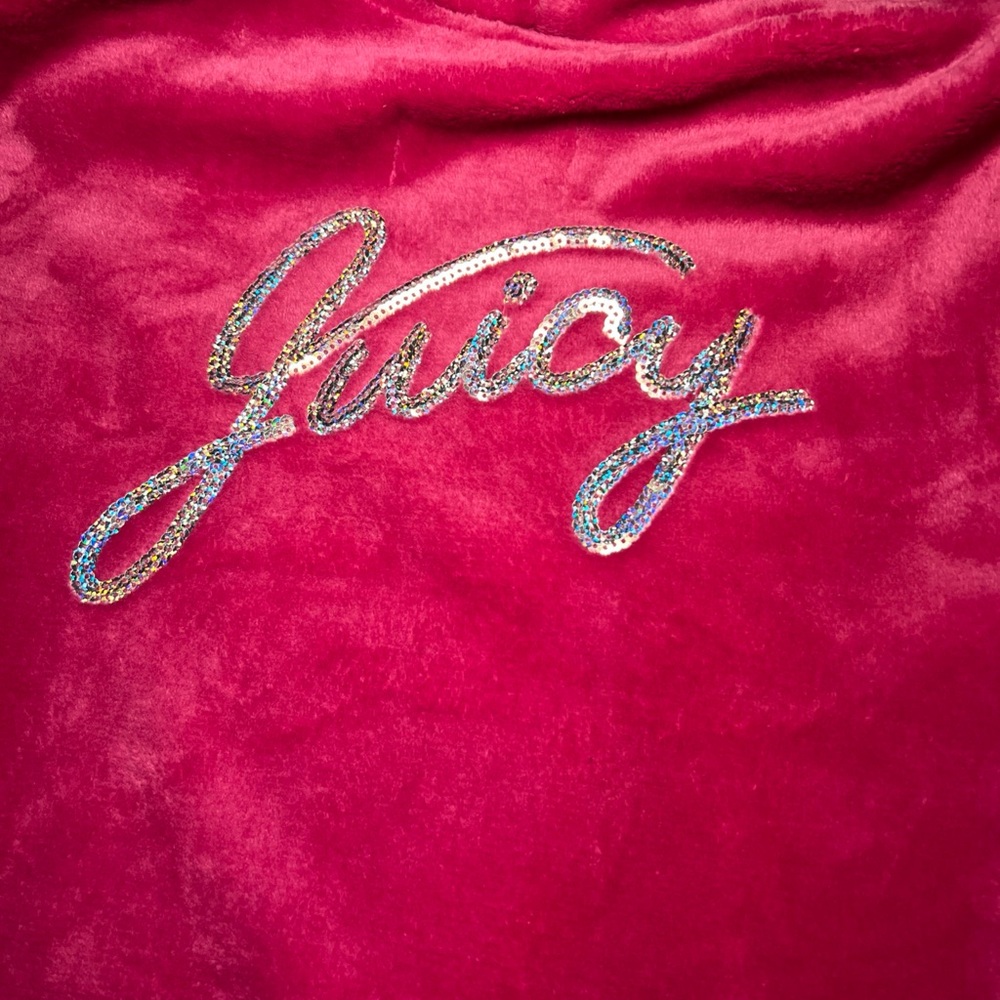 Juicy Couture Pink Robe with Glitter Logo